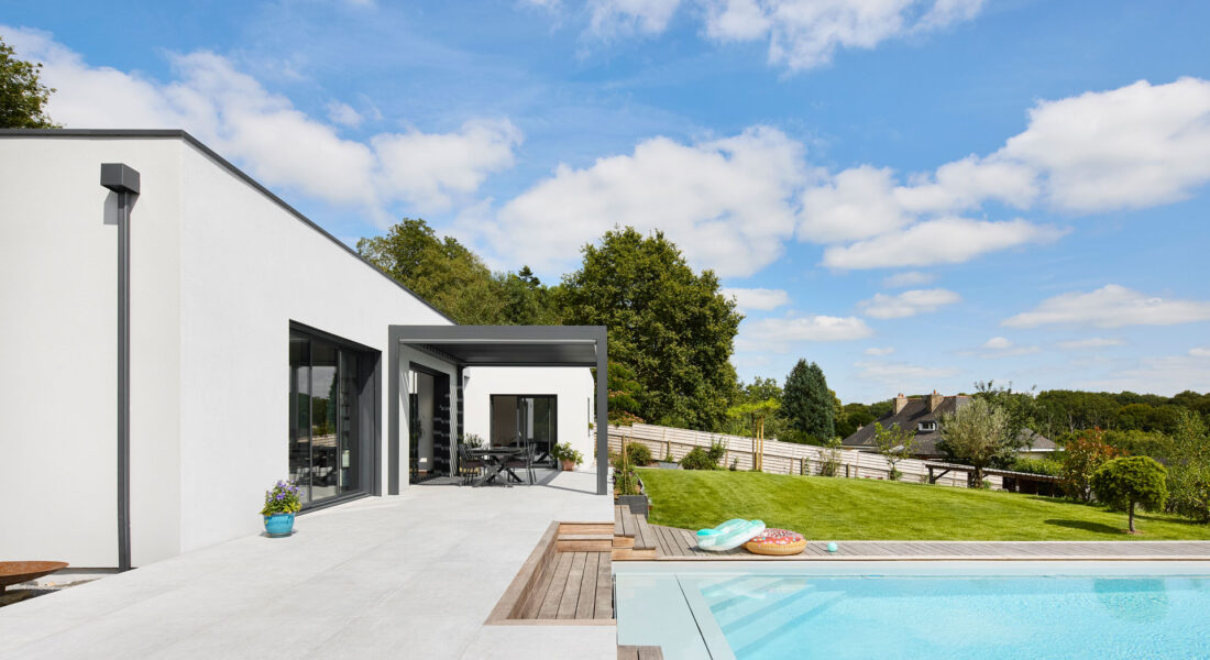 Aménagement extérieur maison Trecobat Vannes
