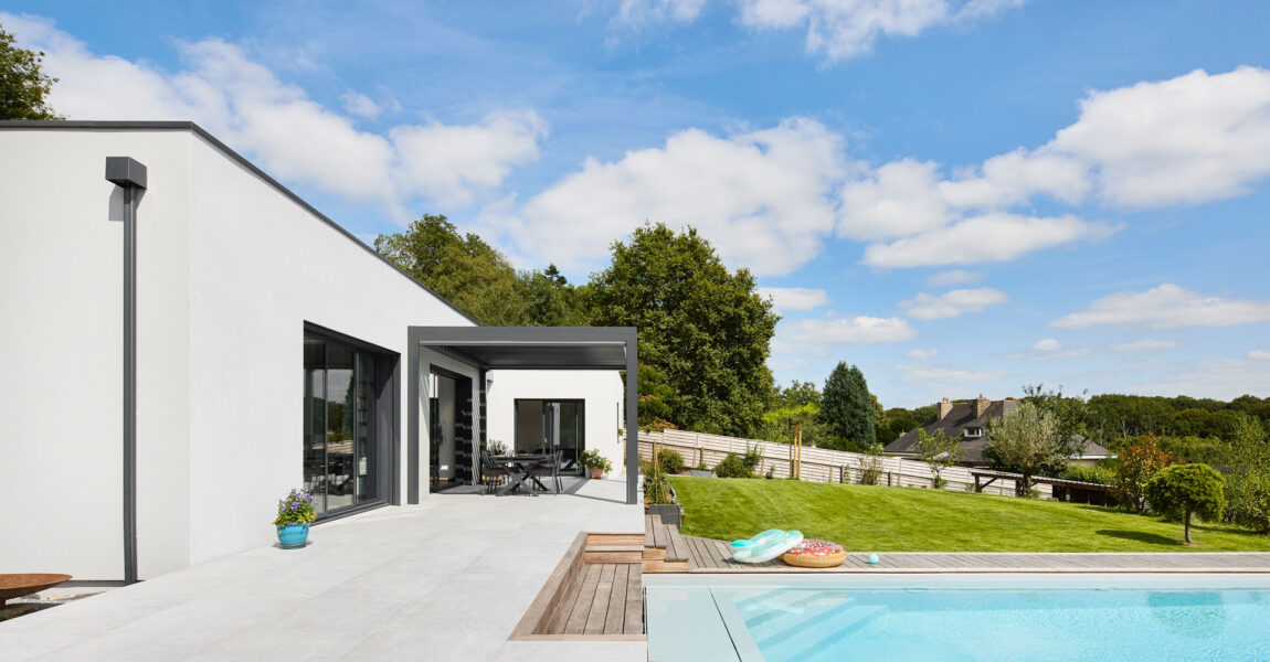 Aménagement extérieur maison Trecobat Vannes