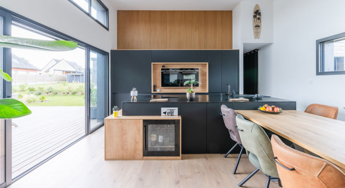Cuisine aménagée maison Trecobois Landeda