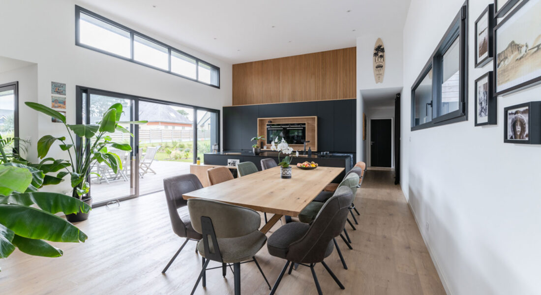 Cuisine ouverte salle manger Trecobois