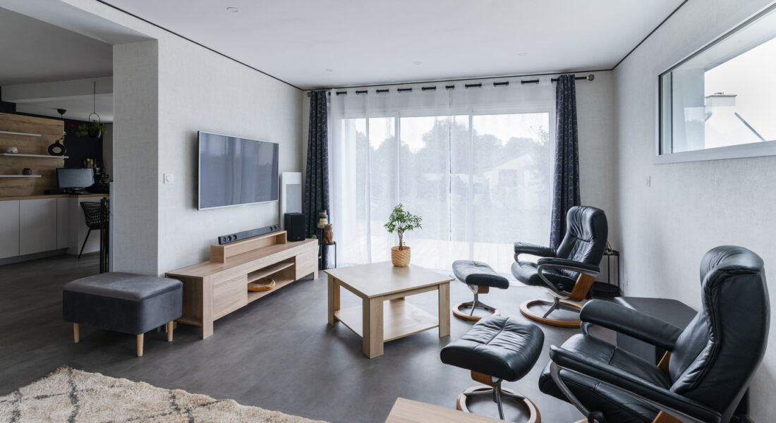 Extension salon agrandissement maison Brest