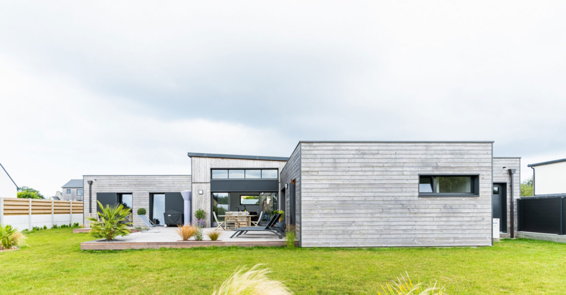 Maison plain pied bois Trecobois